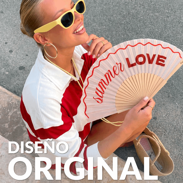 Abanico "Summer love".