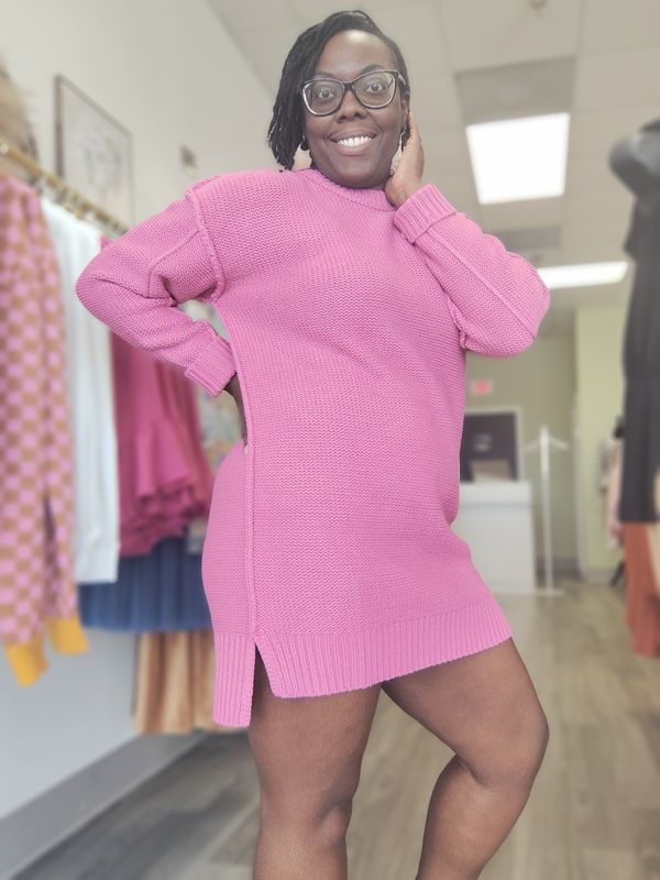 Oversized Chelsea Knit Sweater Dress (Final Sale)
