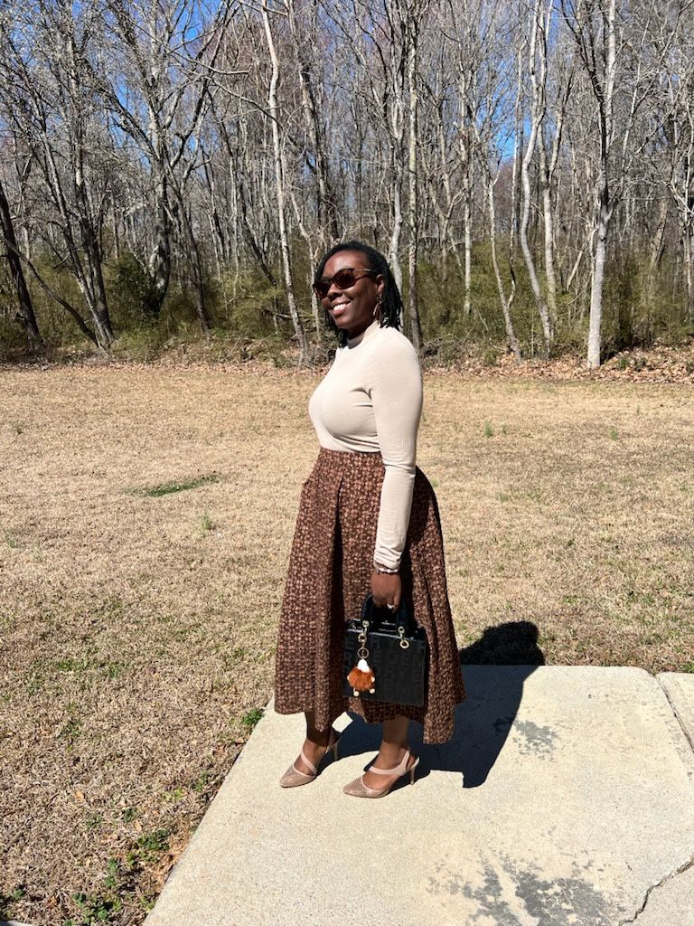 Tasia Woven Midi Skirt
