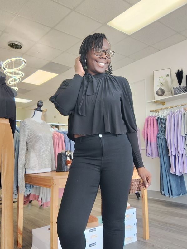 Flo Mock Neck Blouse