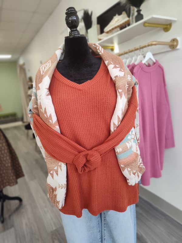 Perfect Fit Waffle Top (PLUS) (final Sale)