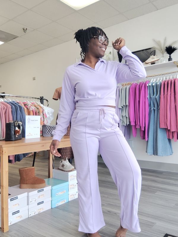 V-Neck Pullover Track Suit