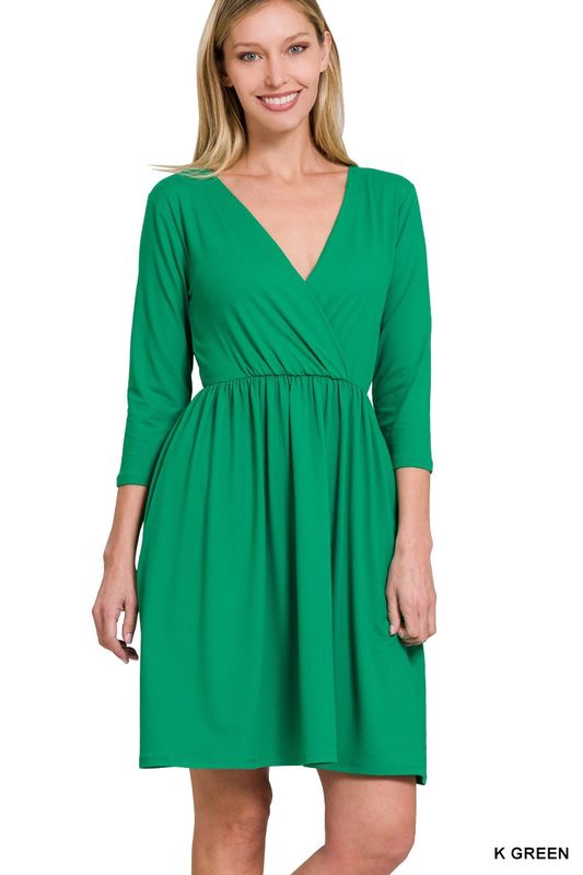 Maria Surplice Dress