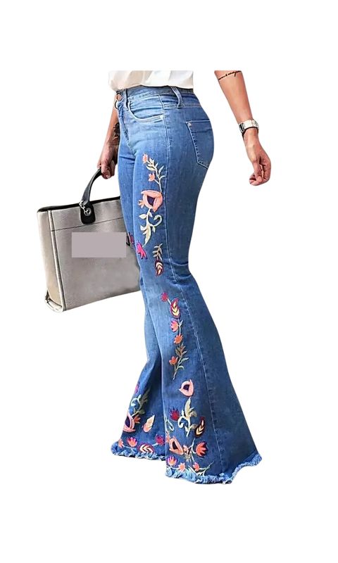 Wild Flower Denim Jean