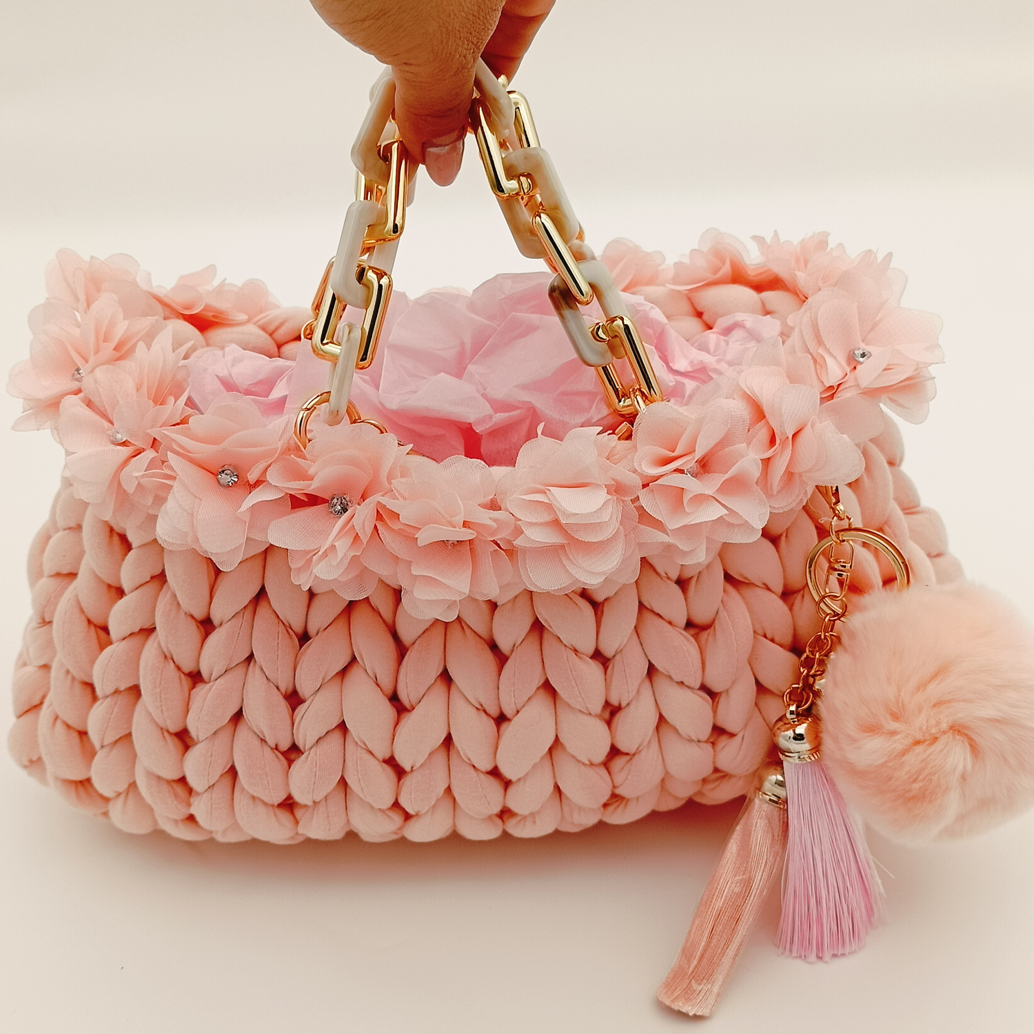 Decorated chunky bag / Borsetta chunky decorata