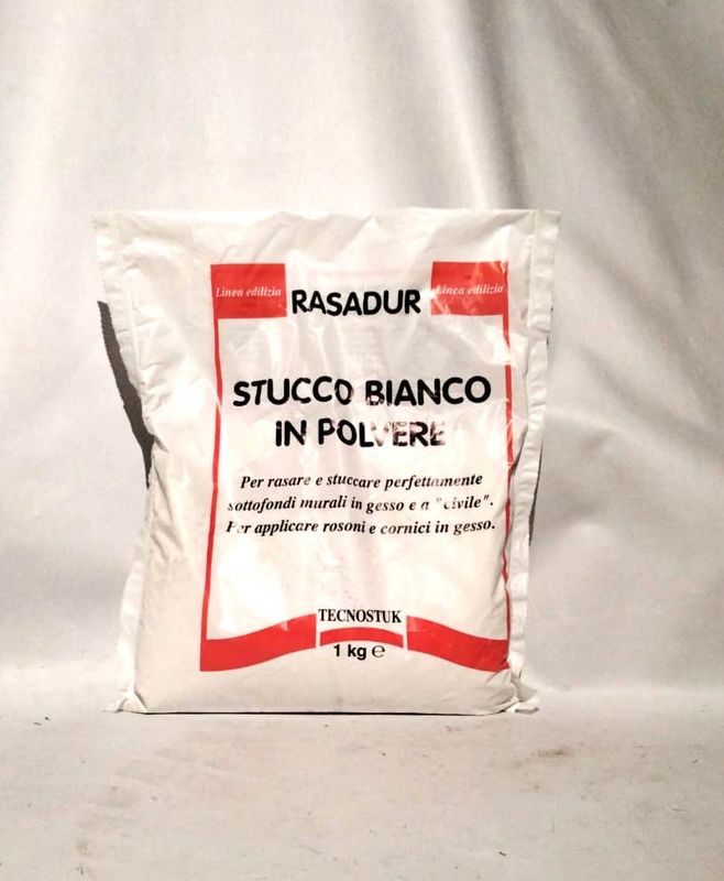 stucco in polvere bianco rasadur