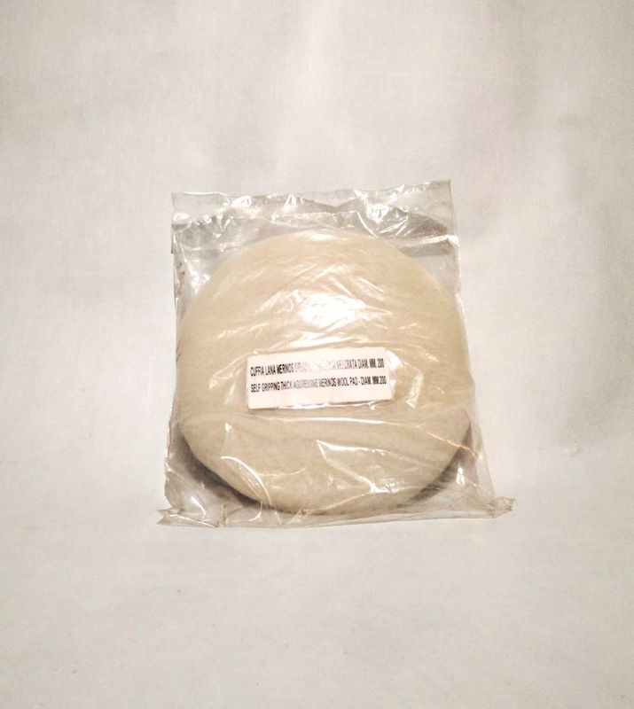 disco lucidante velcrato in lana merinos 20cm