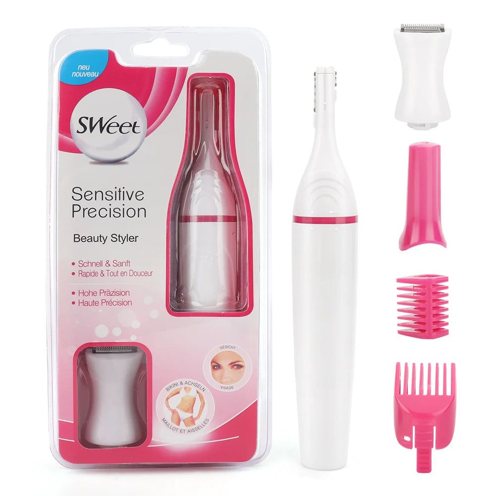 Electric 5 In 1 Hair Removal Shaving Machine Women Mini Trimmer Razor, Color: White