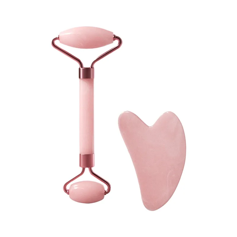 Roller for Face Neck Eye Resin Facial Massage Instrumenr Health Care, Color: Pink-01