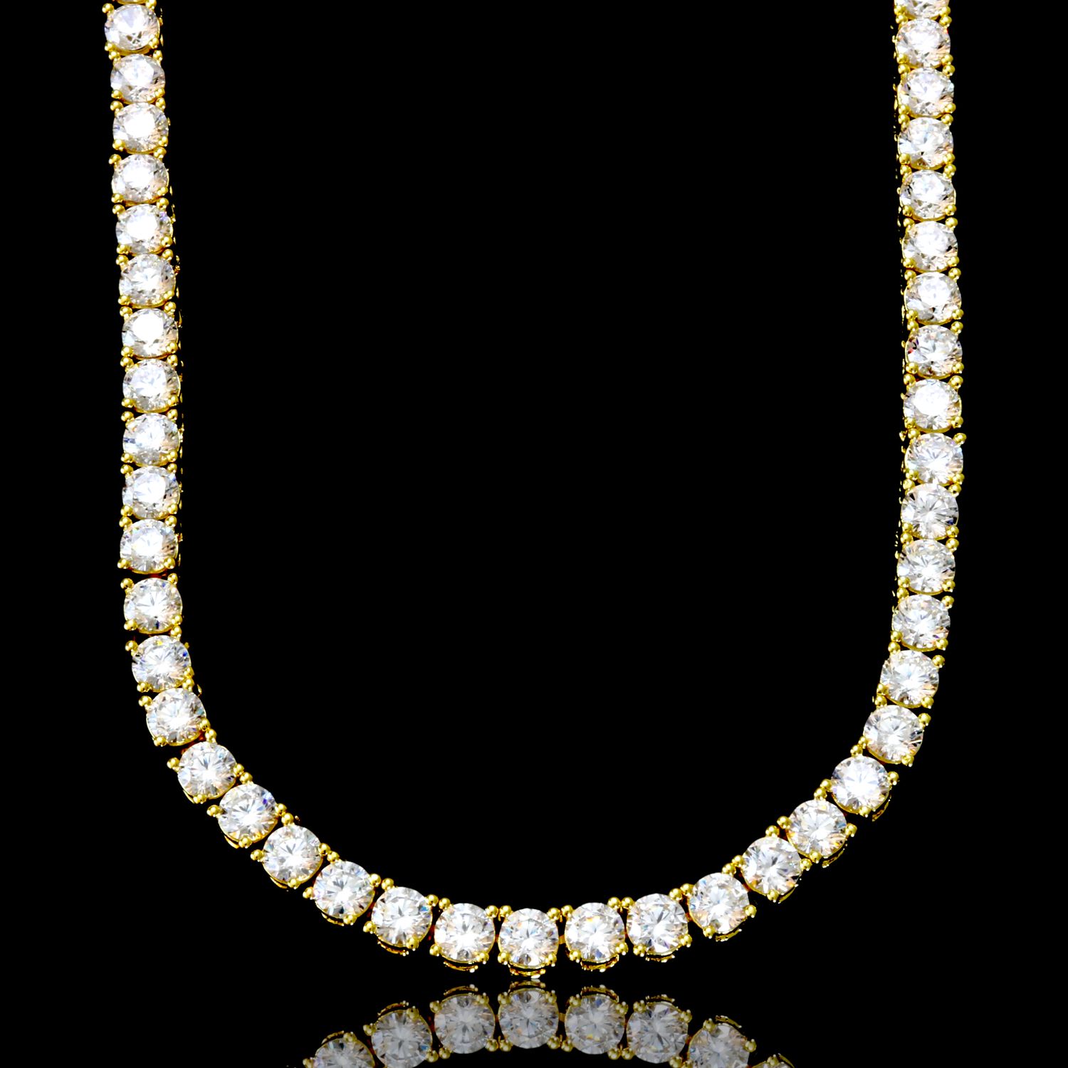 ROCK 4 MM One Row Tennis Chain | 960012, Length: 16inch