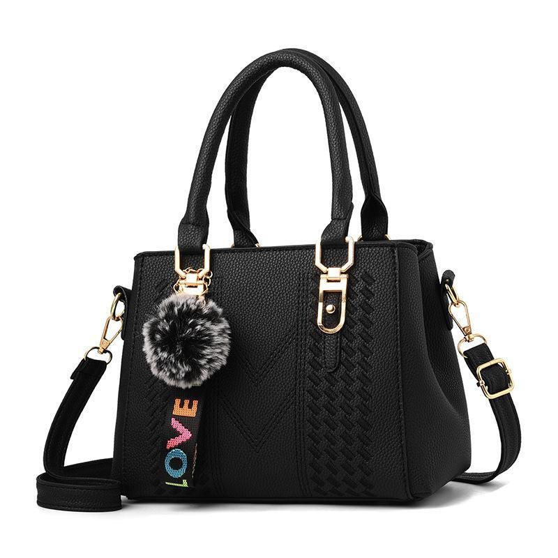 High Quality Small Square Messenger Bag For Women, Color: Black