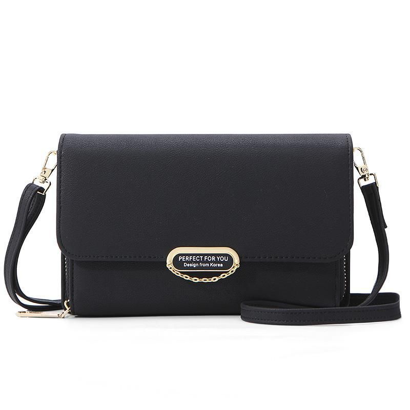 Large Capacity Versatile Small Messenger Bag For Women, Color: Black