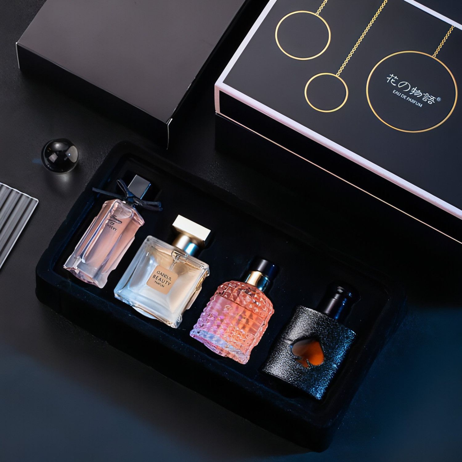 A.1 Perfume For Women Suit Gift Box, Net Content: 3x25ml+30ml, Color Classification: Four Piece Set