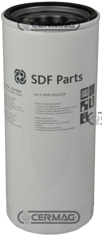 FILTRO OLIO IDRAULICO SAME/SDF CODICE:2.4419.320.0/20