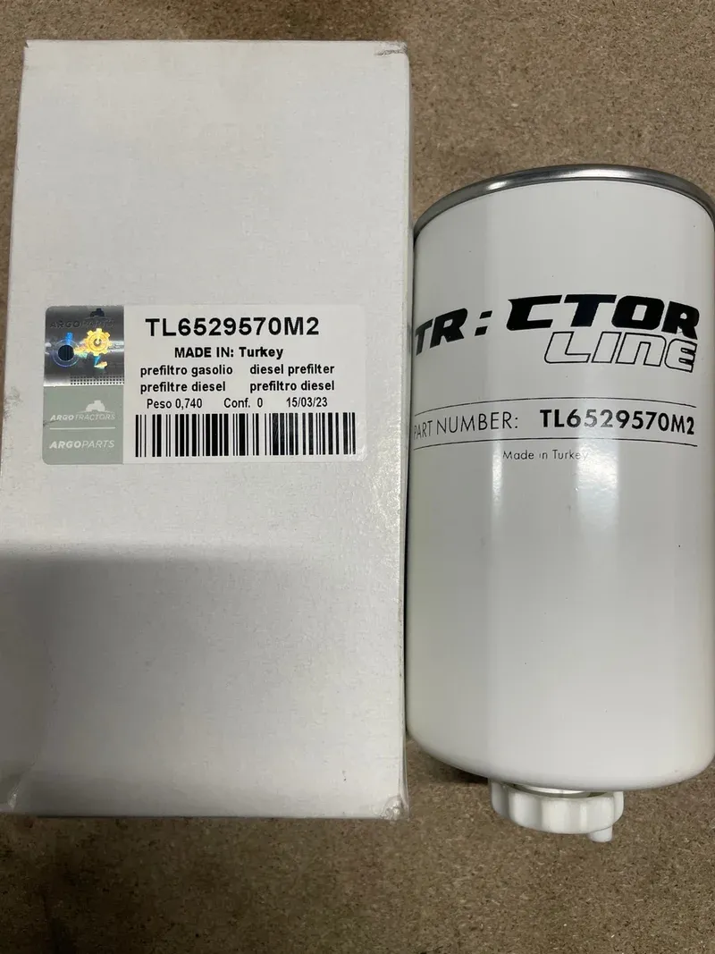 FILTRO GASOLIO SEPARATORE ACQUA TRACTOR LINE LANDINI MOTORE DEUTZ CODICE:6529570M2 FILTRO GASOLIO SEPARATORE ACQUA TRACTOR LINE LANDINI MOTORE DEUTZ CODICE:6529570M2