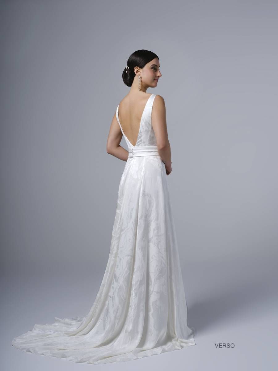 Robe de mariée élégante en satin VERSO