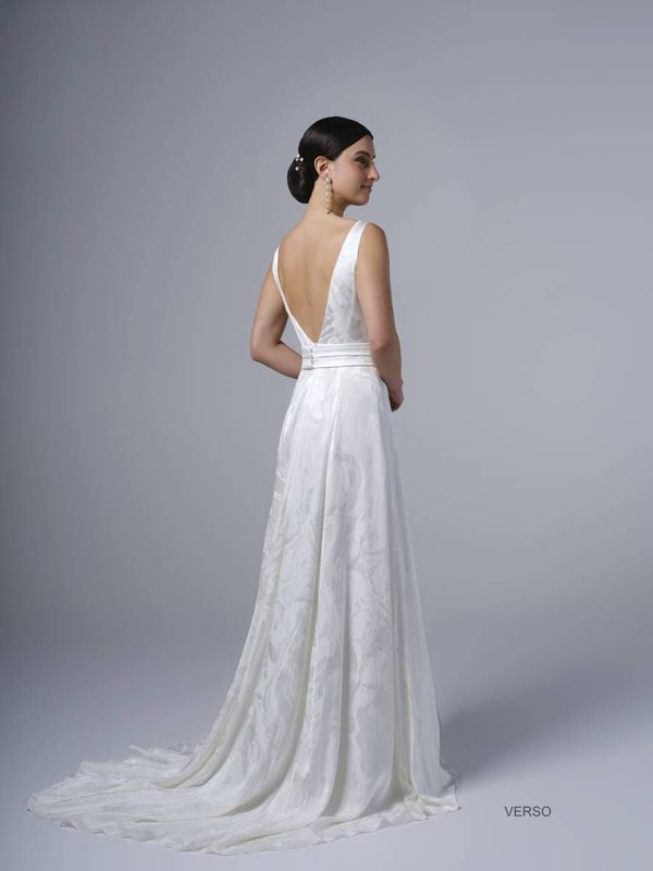 Robe de mariée élégante en satin VERSO
