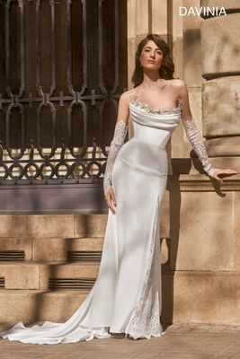 Robe de mariée fourreau haute couture DAVINIA
