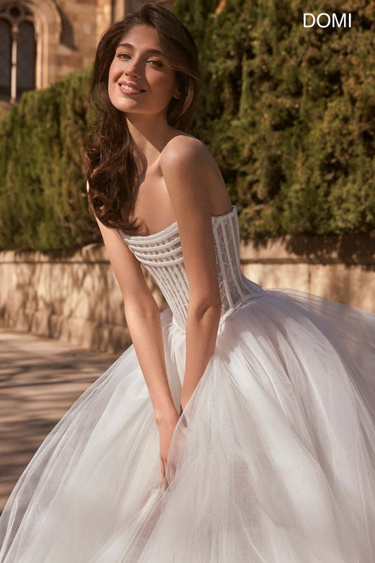 Robe de mariée bustier couture DOMI