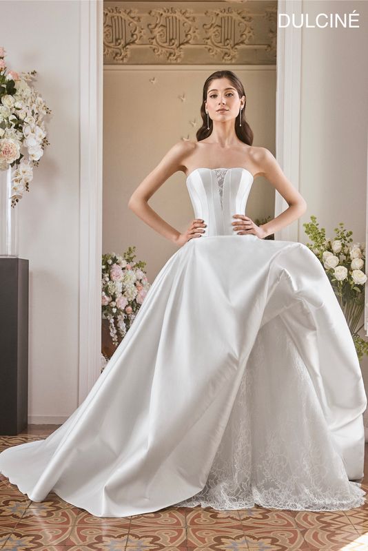 Robe de mariée minimaliste et majestueuse DULCINÉ