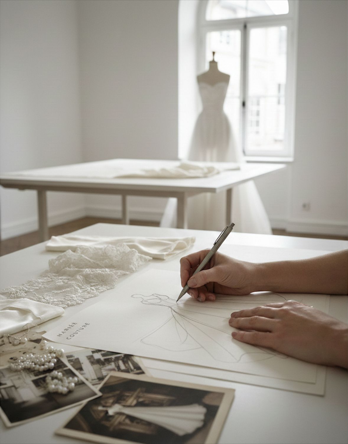 L'excellence du Sur-Mesure : Votre robe unique par Hervé Moreau