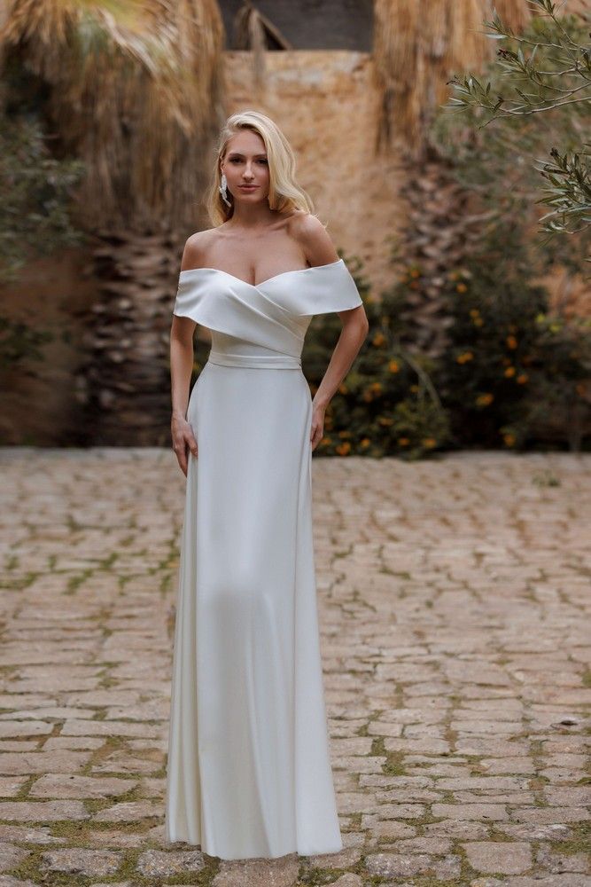 Robe de mariée minimaliste chic 26HA01 Robe de mariée minimaliste chic 26HA01
