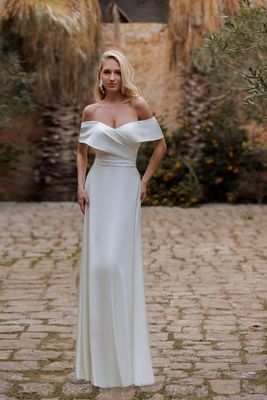 Robe de mariée minimaliste chic 26HA01