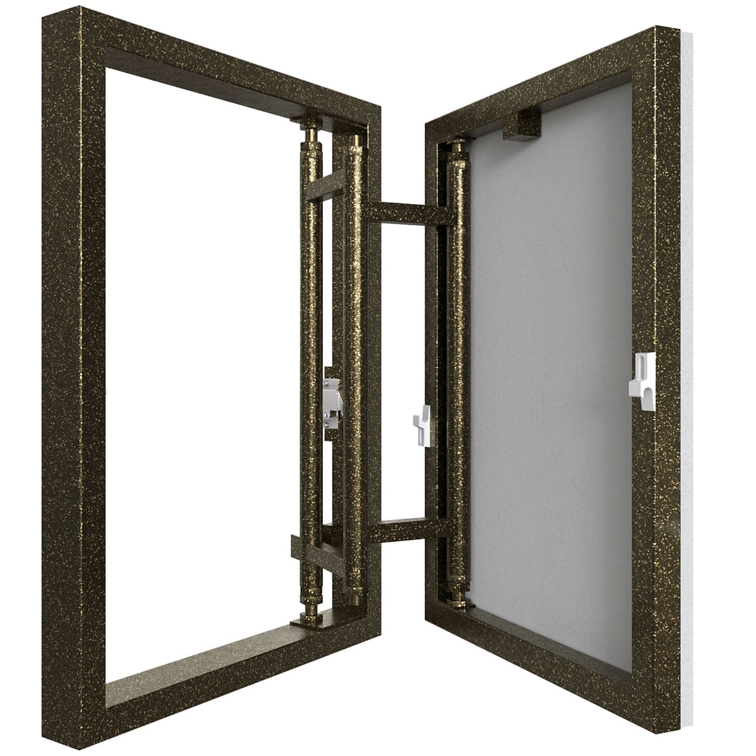 Hidden inspection access door of increased load capacity, for tiling, mod. Secretor. Push to Open