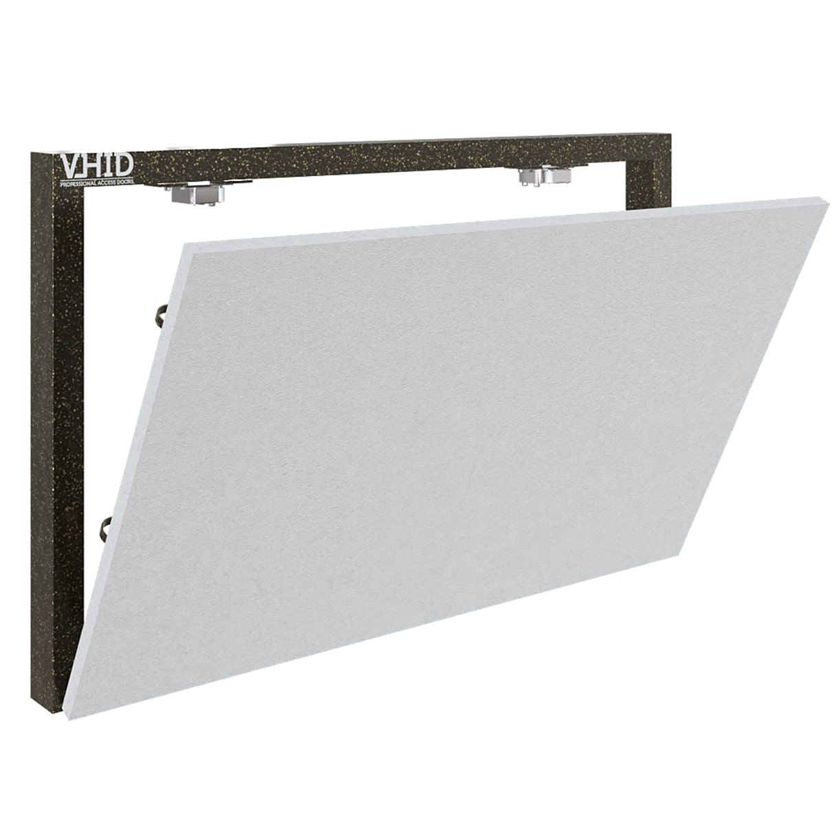 Hidden steel access door for tiling with removable doors, mod. Trap. Push to Open