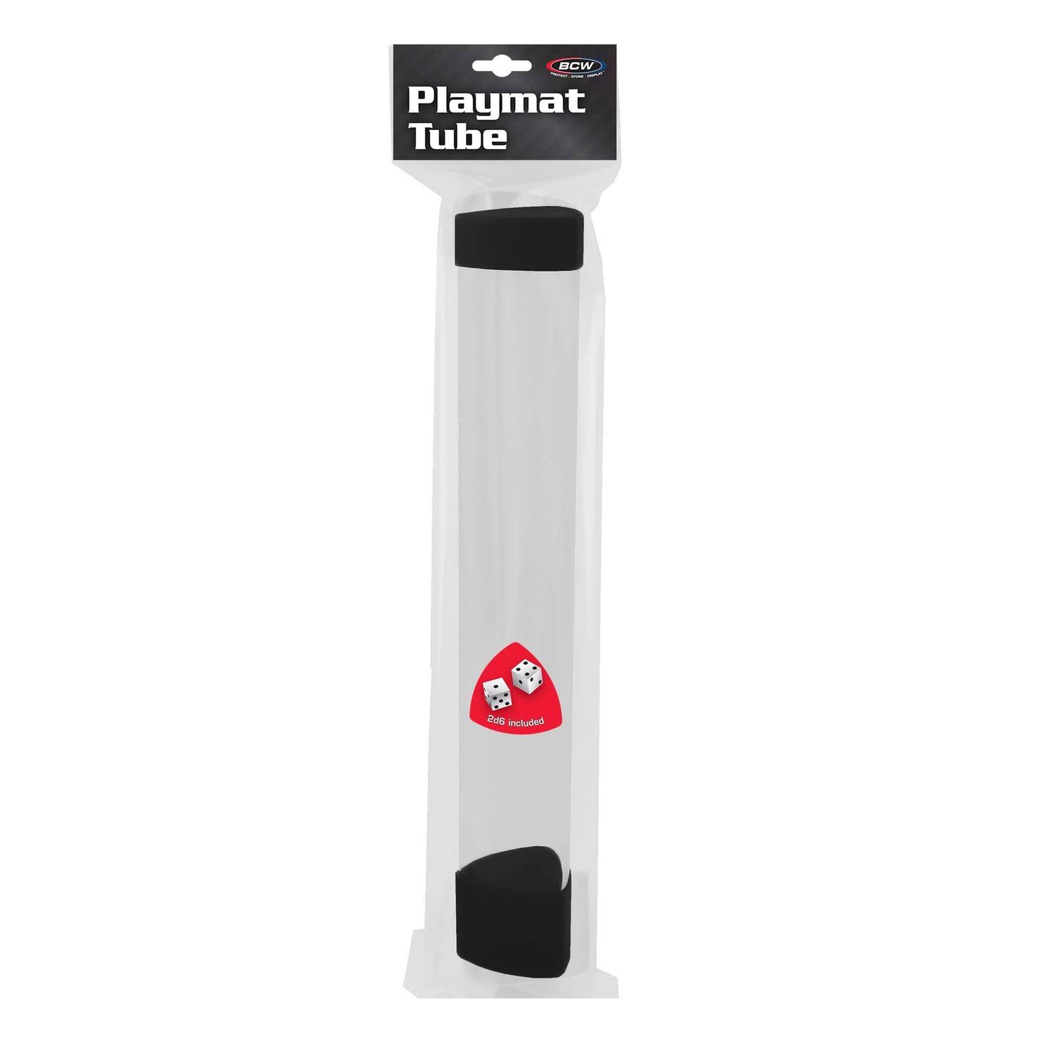 Playmat Tube with Dice Cap, Color: Black