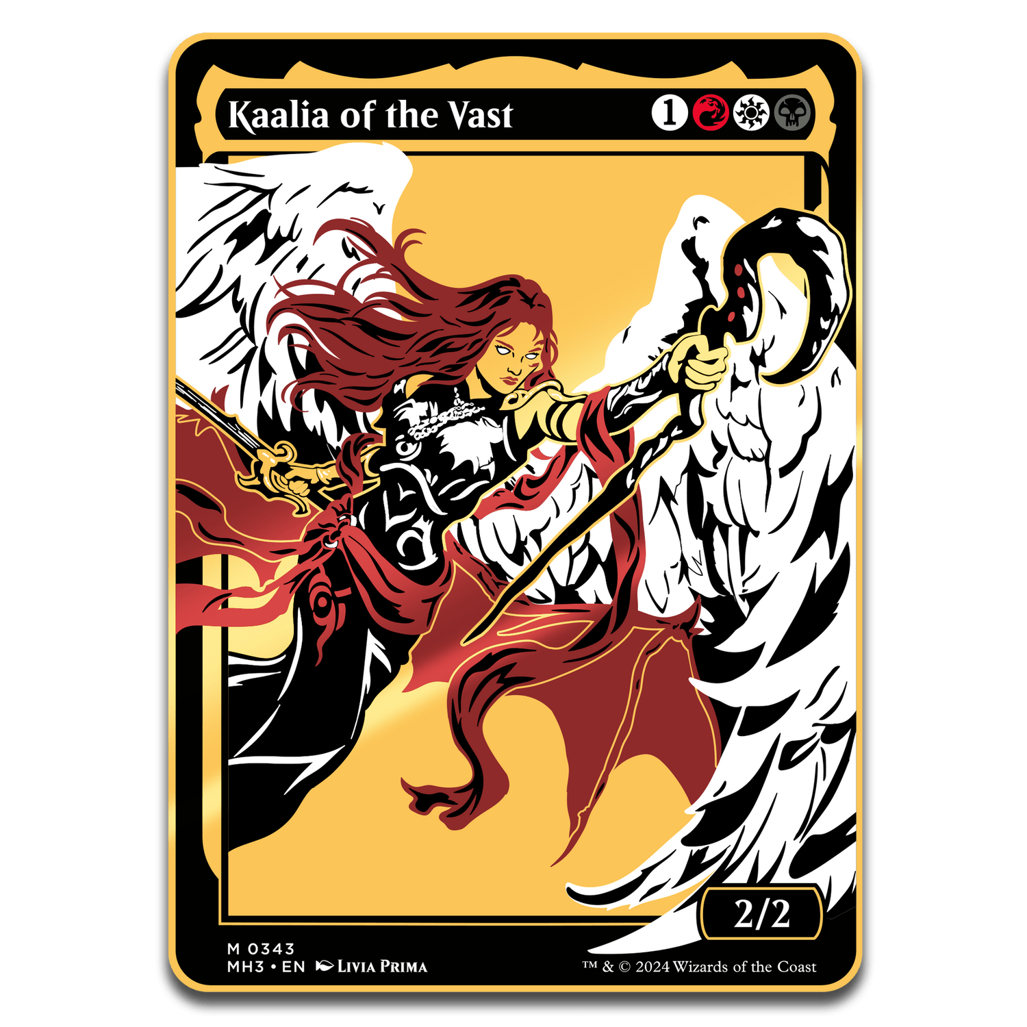 AR-Enhanced Commander Token - Kaalia of the Vast