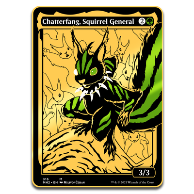 AR-Enhanced Commander Token - Chatterfang, Squirrel General