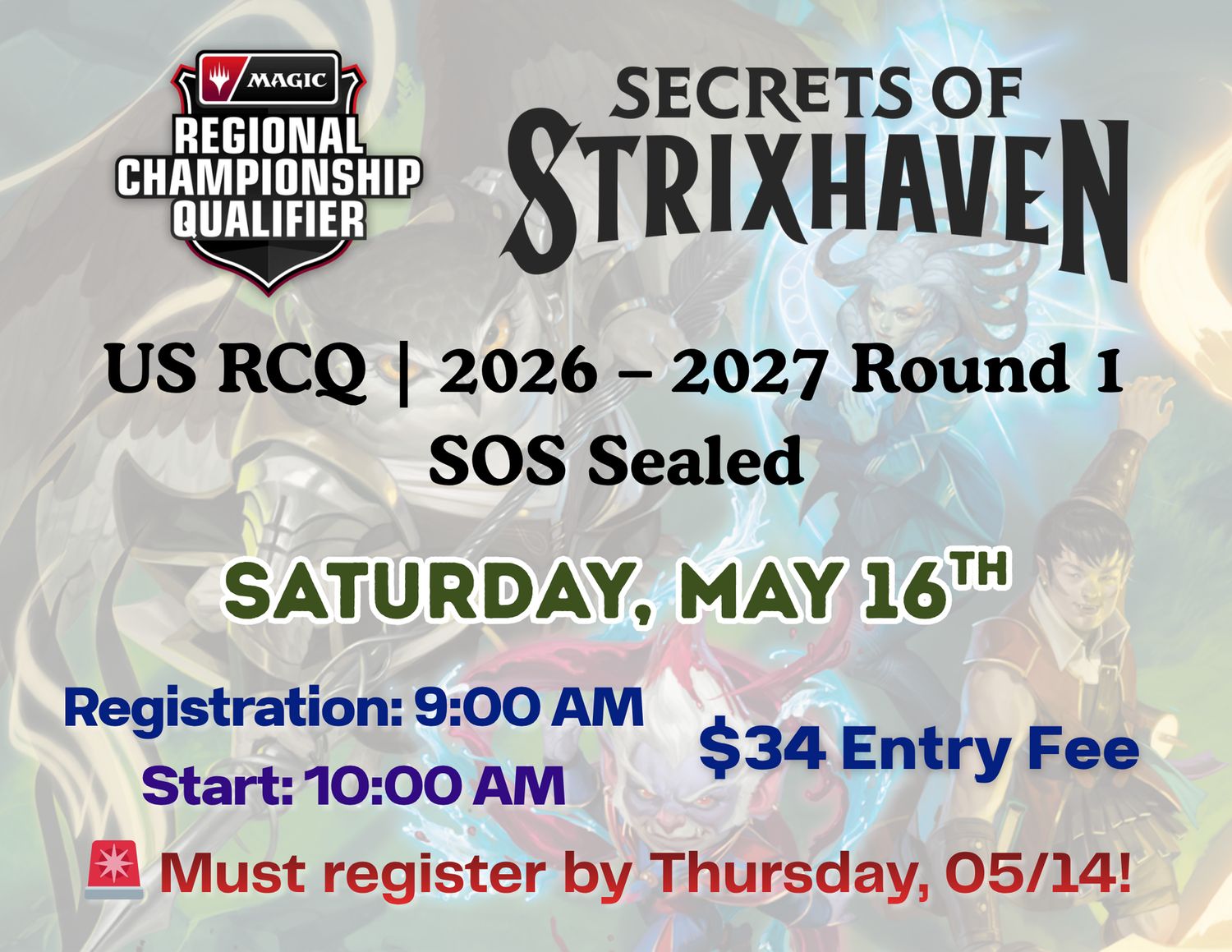Regional Championship Qualifier - SOS Sealed - 5/16