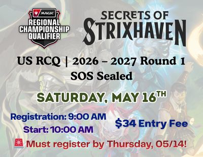 Regional Championship Qualifier - SOS Sealed - 5/16