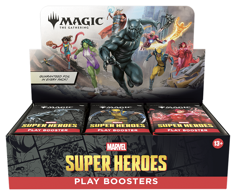 Marvel Super Heroes Play Booster Display