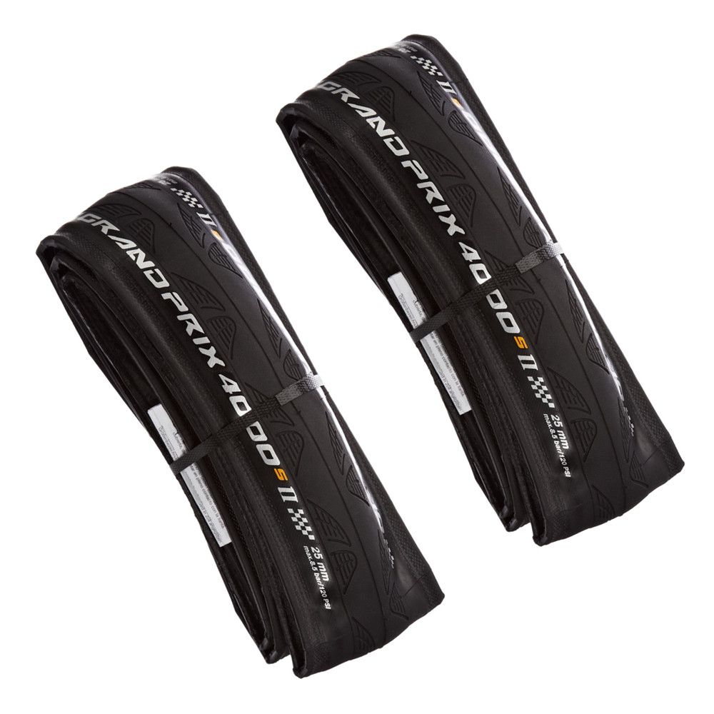 Continental Tire GRAND PRIX 4000 S II - 700 x 25 Black-BW + Black Chili