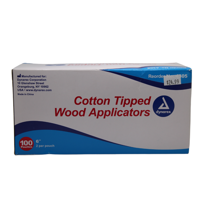 6&quot; Sterile Cotton Wood Swabs