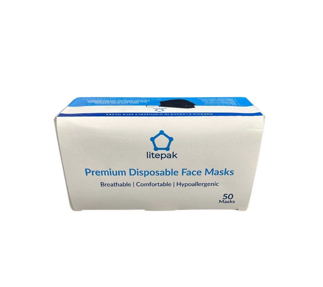 Premium Disposable Face Masks - 50 Pack