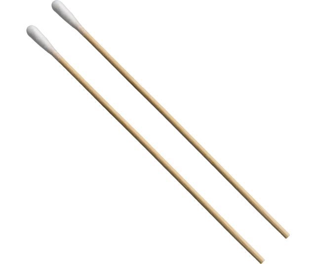 6" Sterile Cotton Wood Swabs