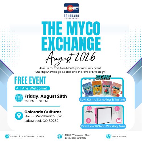 The Myco Exchange August – Free Monthly Community Event - 8/28