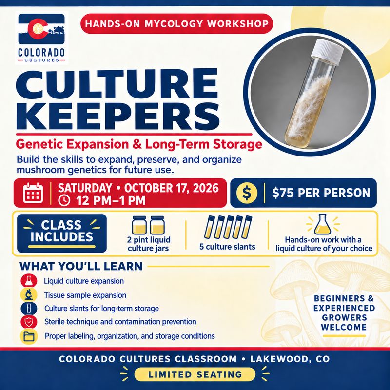 Culture Keepers: Genetic Expansion &amp; Long-Term Storage - 10/17