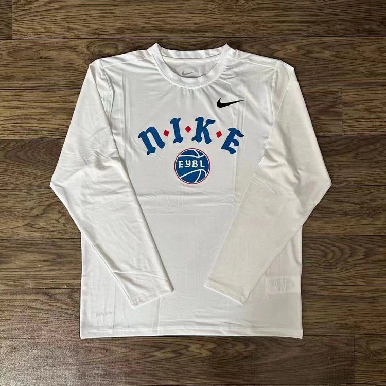 Nike EYBL white long compression shirt