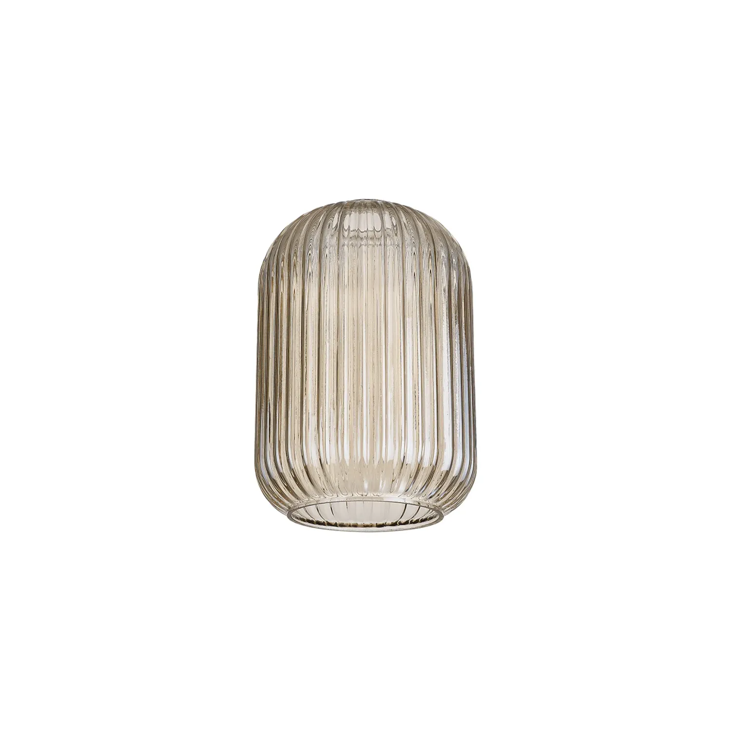 INNSBRUCK 14cm Rohrförmig geripptes Glas (D), Champagne