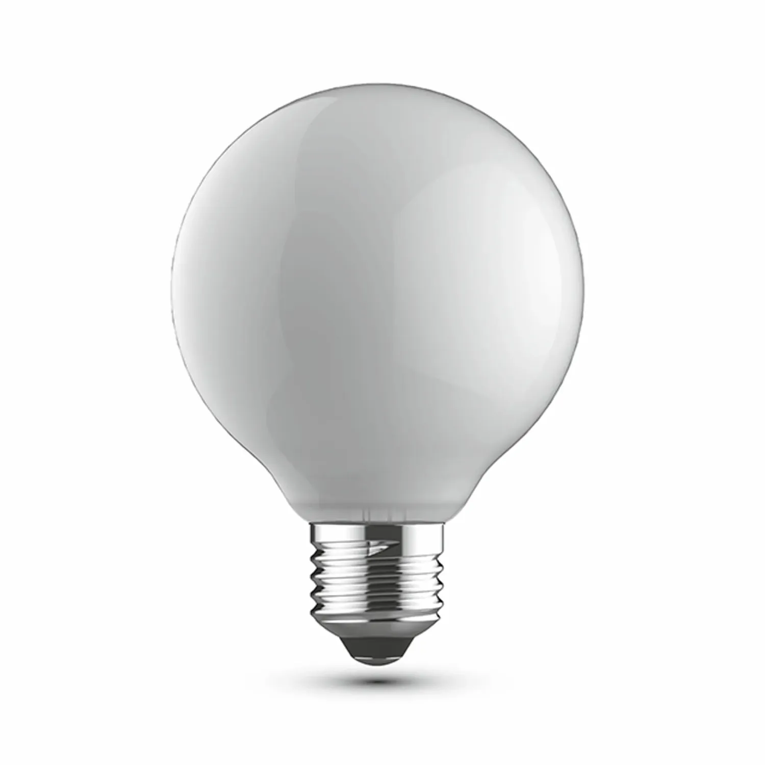 LED-Lampe E27 / G95 6,5W, 4000K Neutralweiß, 806lm, Opal Glas, DIMMBAR