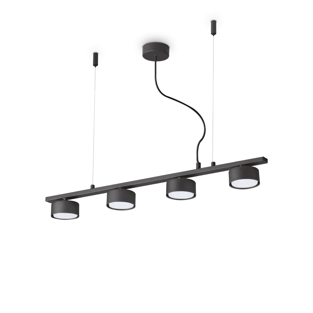 MINOR LINEAR SP4 Pendelleuchte  4 x 9W LED, 3000K, 2800lm, Schwarz
