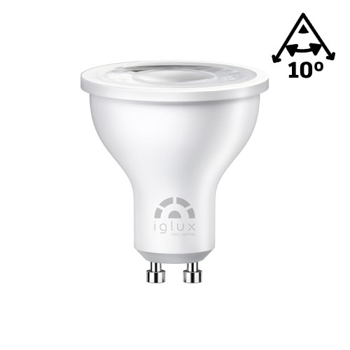 LED-Lampe GU10 6W, 4000K Neutralweiß, 500lm 10°
