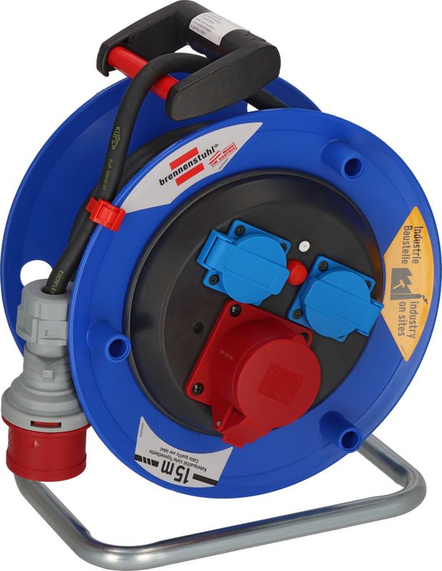 Garant ST CEE 1 IP44 Kabeltrommel 15m H07RN-F 5G2,5, 1xCEE+2x230V