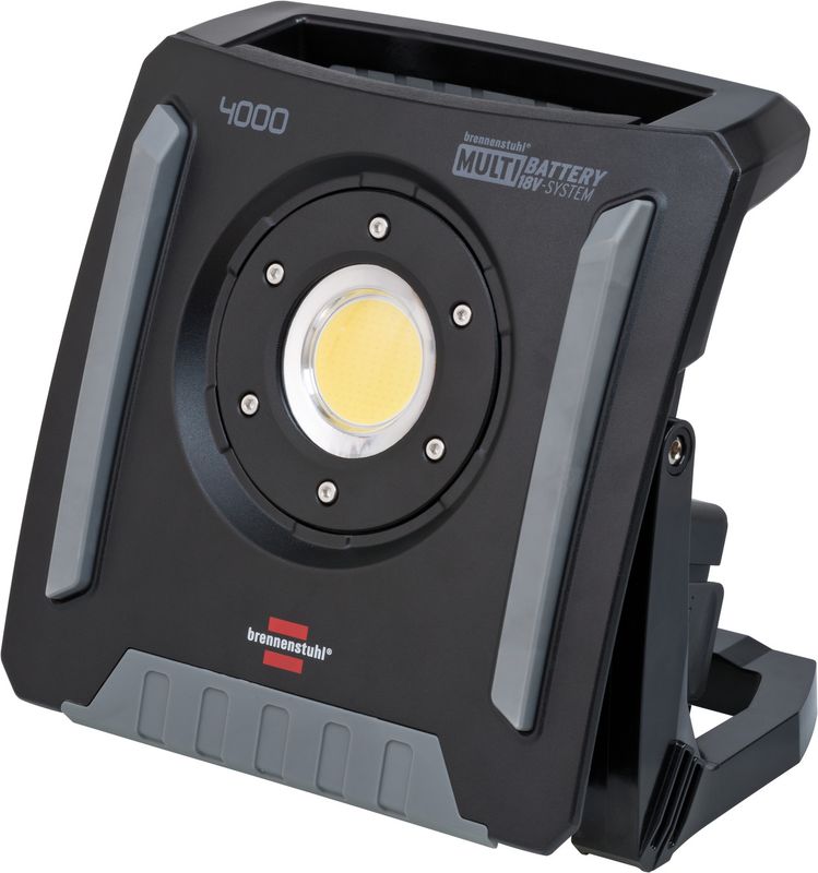 Professional Multi Batterie LED Akku Baustrahler 4000 MA (LED Arbeitsstrahler 40W, 4500lm, IP65