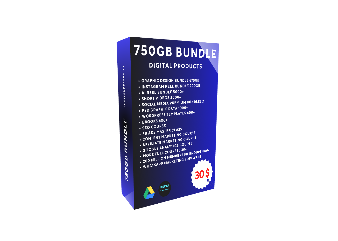 750GB Digital Product Bundle Assets
