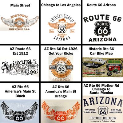 Route 66 Arizona T-Shirts - 9 Designs